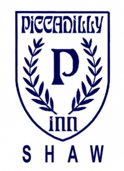Logo. Piccadilly Inn. Shaw.