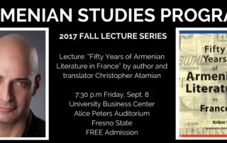 Armenian literature presentation kicks off Fall Lecture Series.