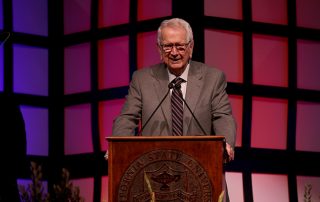 Castro honors John E. Horstmann at State of the University