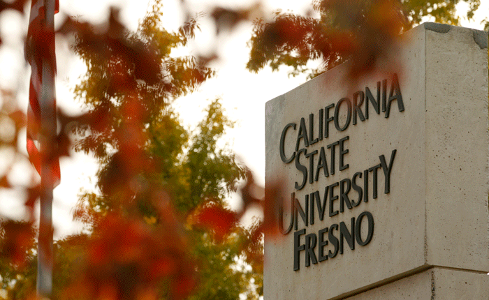 California State University, Fresno sign