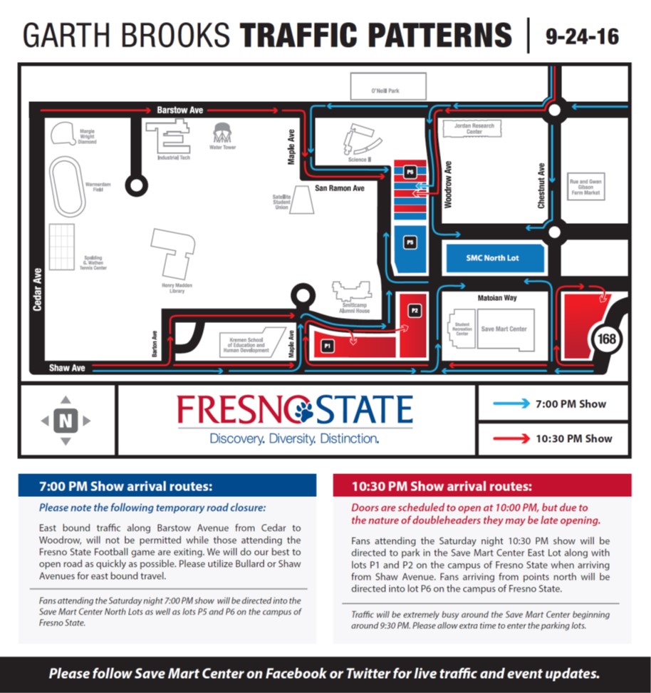 Fresno State Map