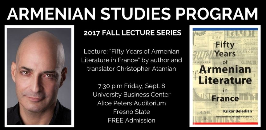 Armenian literature presentation kicks off Fall Lecture Series.