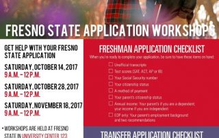 CSU and EOP applications workshops, deadlines set