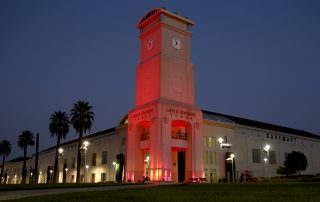 Shehadey Tower turns red to raise awareness of blood cancer