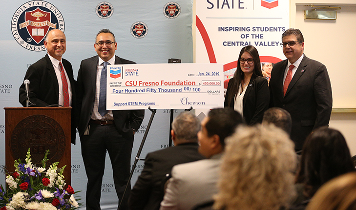 Chevron gifts $450,000 to Fresno State programs