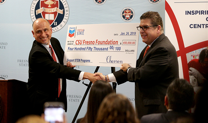 Chevron gifts $450,000 to Fresno State programs