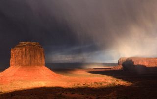 Snowstorm Monument Valley