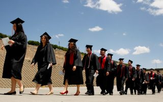 Students at Commencement