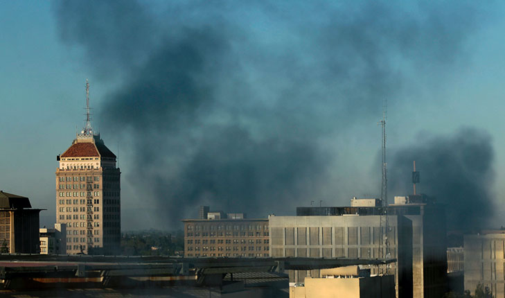 smoke in Fresno