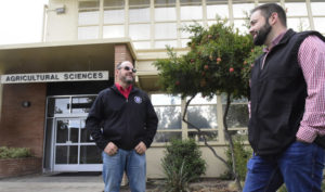 Dr. Steven Rocca (left) and agricultural education graduate Kevin Magill.