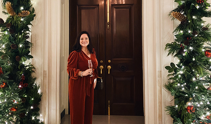 Kimberly Rocca helped decorate the White House for Christmas