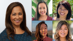 Left to right: Zara Arboleda (moderator), BoNhia Lee, Davorn Sisavath, Brynn Saito, Varaxy Yi.