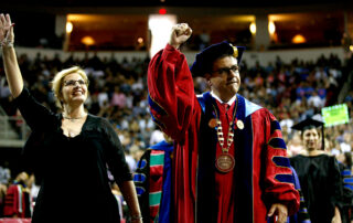 Mary Castro and Joseph I. Castro at commencement