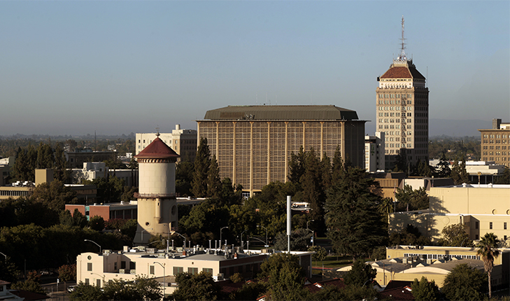 City of Fresno skyline.