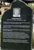 Memorial plaque at Beamer Park in Fresno