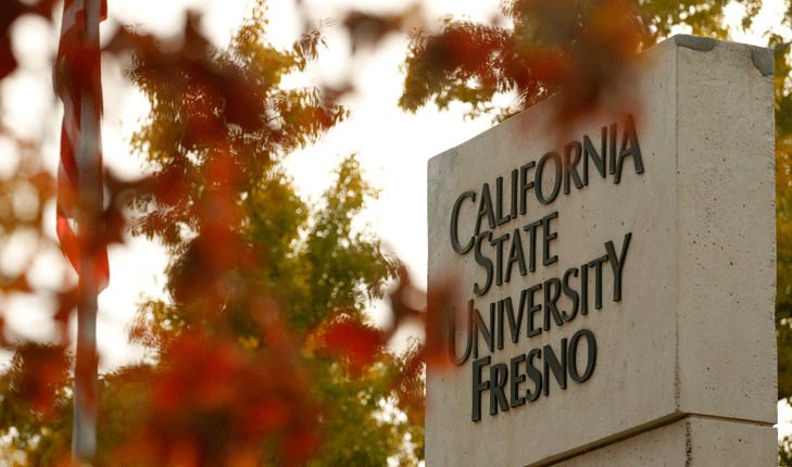 California State University, Fresno sign