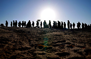 Line to get Vaccinated 