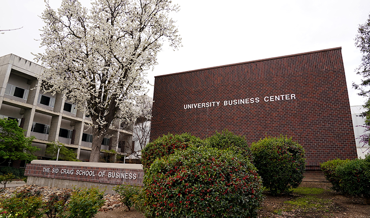 University Business Center building at Fresno State