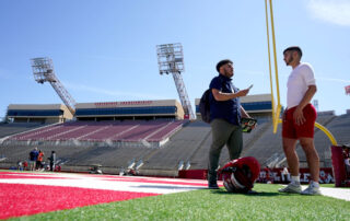 Media, communications and journalism student Jesus Cano will be on his way to a sports journalism career after graduating in May 2022.