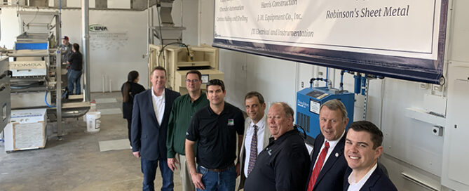 Fresno State and community and business leaders at the nut processing unveiling.