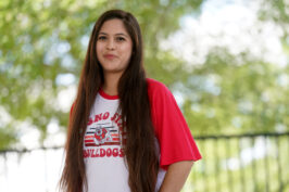 Valerie Guzman graduated in May with a master's degree in Applied Behavior Analytics. (Photos by Cary Edmondson)