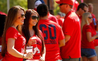 Bulldog fans at an Event.