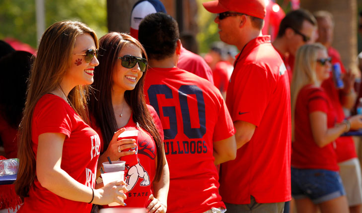 Bulldog fans at an Event.