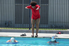 Recent grad Darina Khisiamova, a standout on Fresno State's swimming and diving team, plans to pursue a master's in exercise science. 