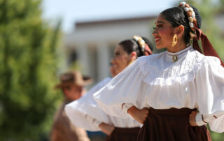 Photo of dancers representing Hispanic Heritage Month.