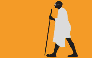 Gandhi Walking