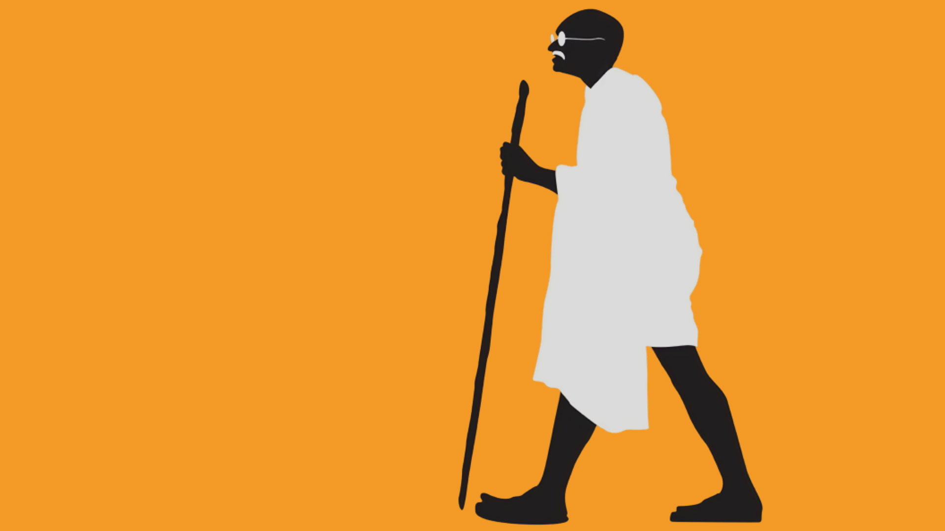 Gandhi Walking