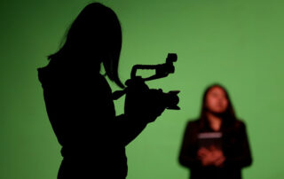 Broadcast journalism students produce newscast.