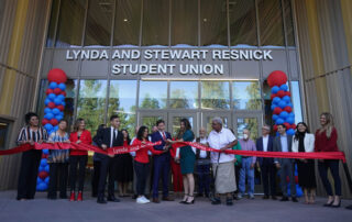 Ribbon cutting of new Resnick Student Union