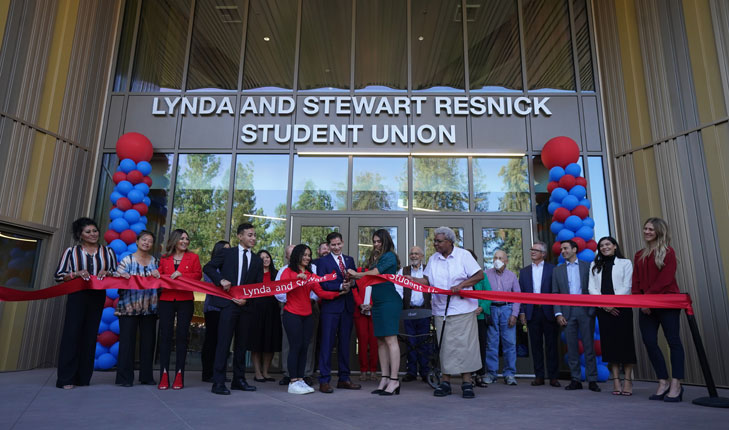 Ribbon cutting of new Resnick Student Union