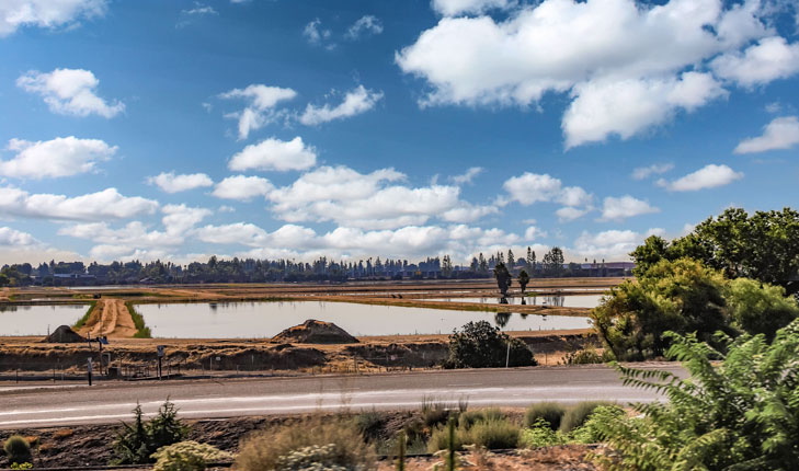 Water reservoir filled to brim.