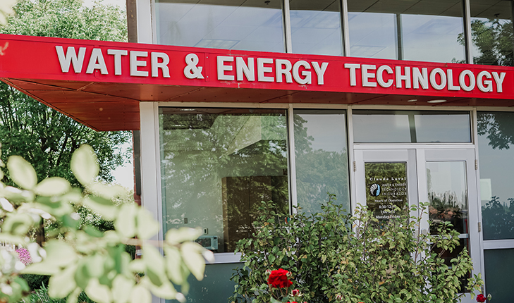 Front photo of Water & Energy and Technology Center.