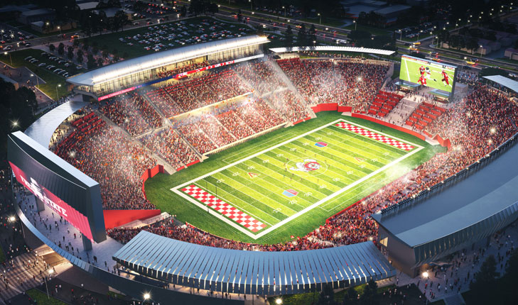 Rendering of what a renovated Valley Children's Stadium could look like in the future.