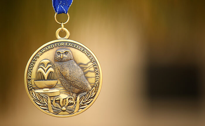 Photo of Provost's Award Medal.