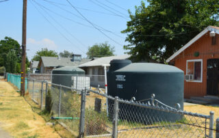 Neighborhood water storage system.