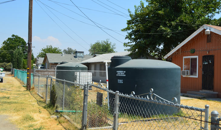 Neighborhood water storage system.