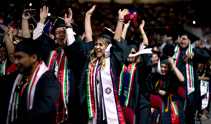 Students at Hispanic Grad