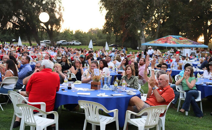 Supporters enjoy the annual Ag Boosters Barbecue.