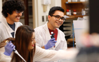 Students in the lab