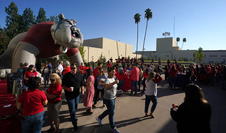 Homecoming festivities outside the Resnick Student Union in 2022.