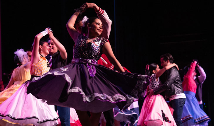 Dancers on stage