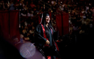 Woman graduating