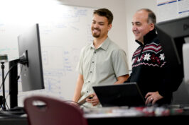 Dr. Hovannes Kulhandjian with student