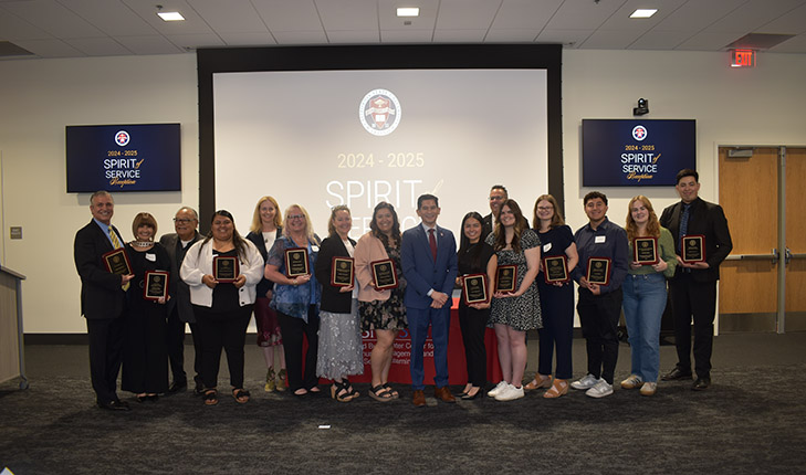 Spirit of Service award recipients