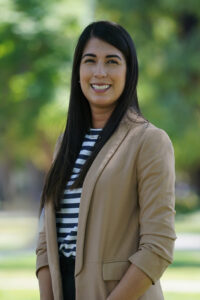 Outdoor portrait of Dr. Kristina M. Rios.