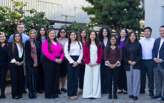 Maddy Institute executive director Blake Zante (far right) with students.